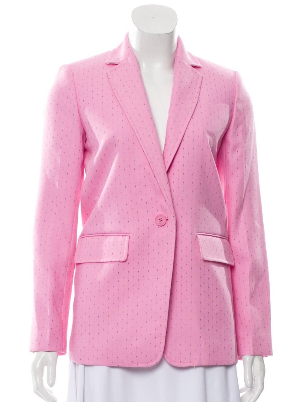 SANDRO Women's Pink Single-Button Blazer